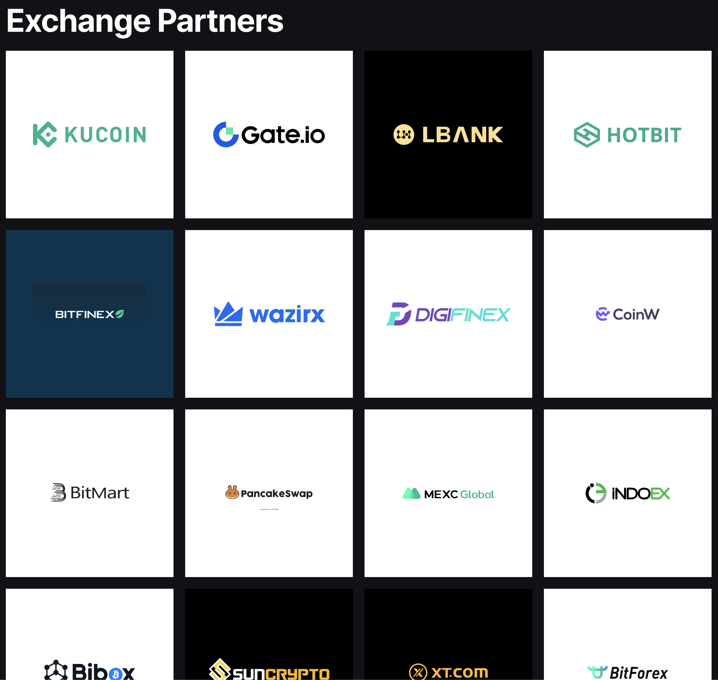 Platforms offering Bitgert’s cryptocurrency. Source: bitgert.com